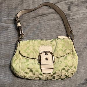 Coach Canvas Leather Shoulder Bag